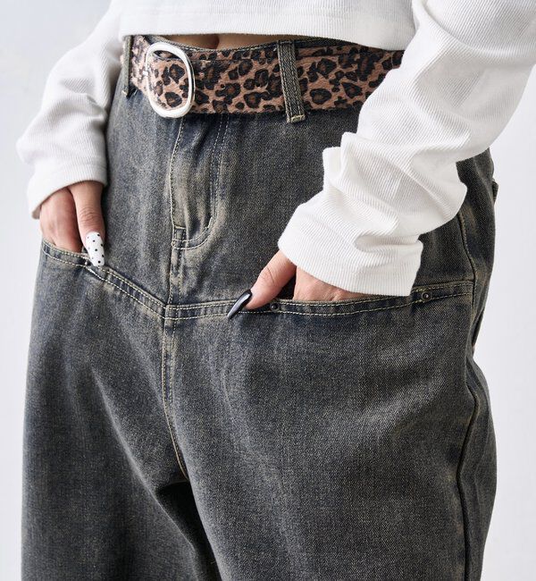  「SLASH POCKET BLAST WIDE DENIM」|デニム|