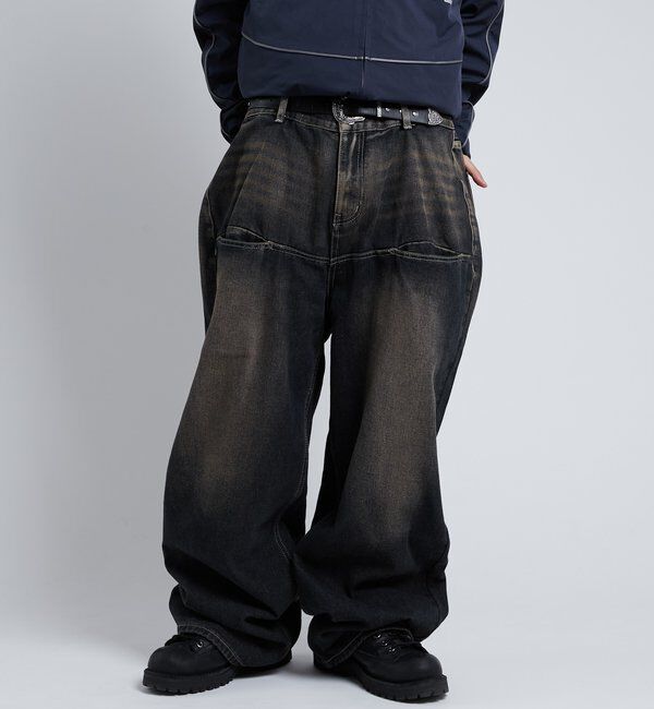  「SLASH POCKET BLAST WIDE DENIM」|デニム|