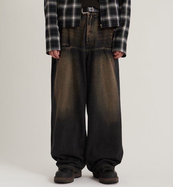  「SLASH POCKET BLAST WIDE DENIM」|デニム|
