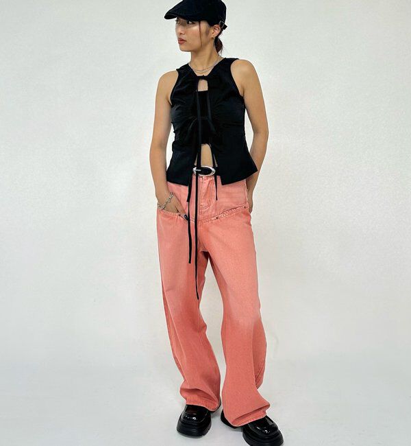  「SLASH POCKET BLAST WIDE DENIM」|デニム|