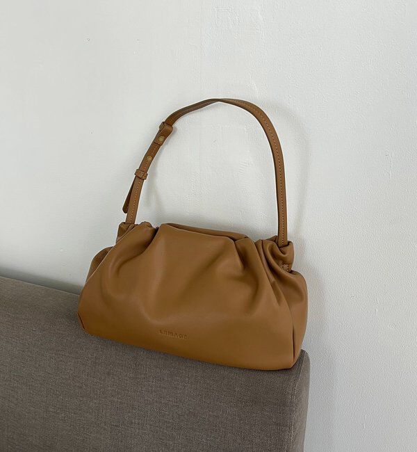  「【新色/ライトベージュ】クラウディギャザーバッグ」|トートバッグ|