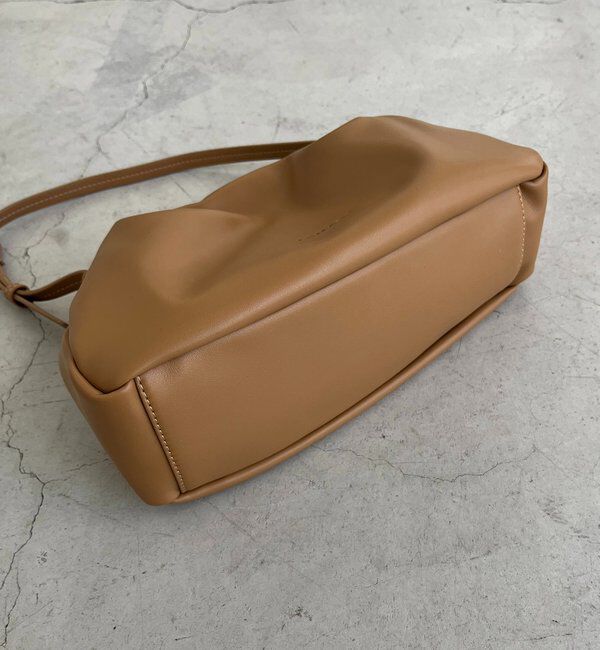  「【新色/ライトベージュ】クラウディギャザーバッグ」|トートバッグ|