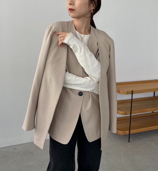  「【再販】〈C.L〉スリットスリーブジャケット」|テーラードジャケット|