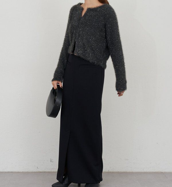  「ラメシャギーニットカーデ」|カーディガン|