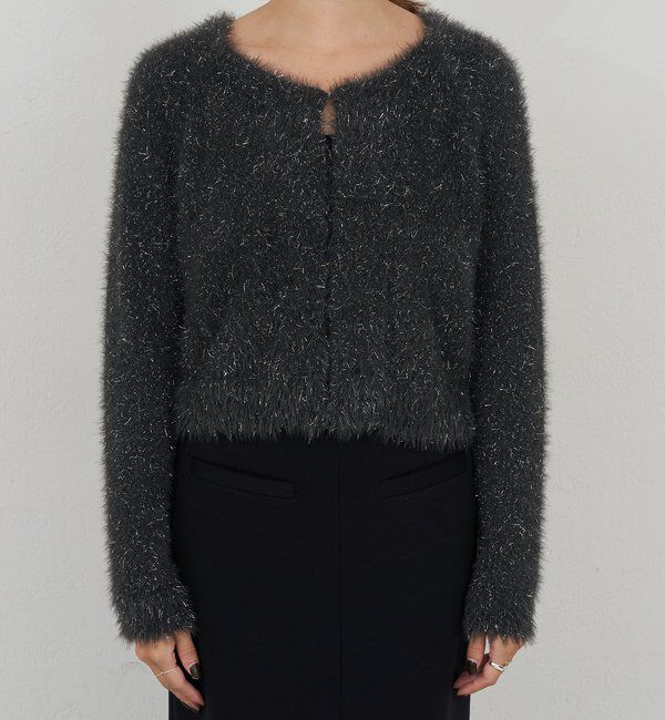  「ラメシャギーニットカーデ」|カーディガン|