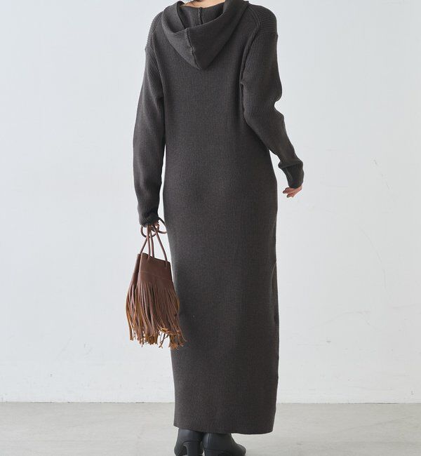  「フーデットジップワンピース」|ワンピース|