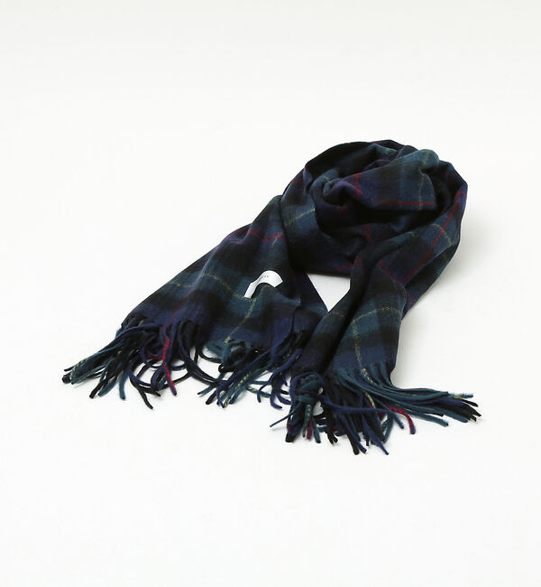 ABAHOUSE「【カシミヤ100％】チェック柄 マフラー 60&times;180」|マフラー|