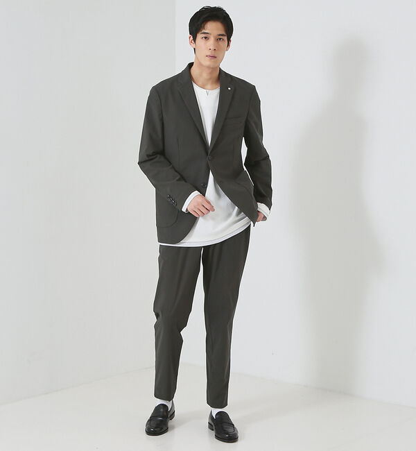 ABAHOUSE「【セットアップ対応/FLEX JACKET】トリコットツイル マルチストレッチ」|テーラードジャケット|