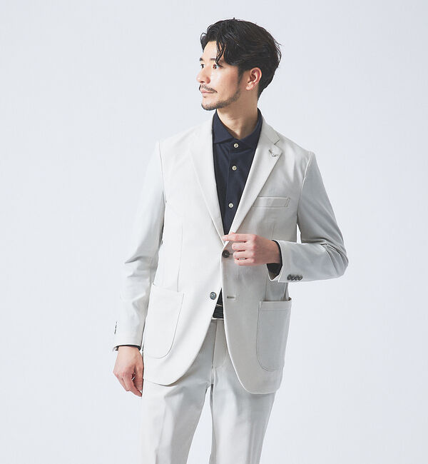 ABAHOUSE「【セットアップ対応/FLEX JACKET】トリコットツイル マルチストレッチ」|テーラードジャケット|