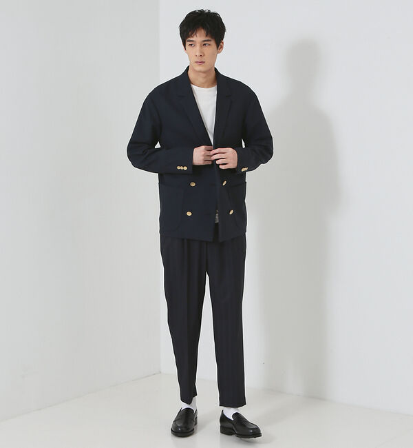 ABAHOUSE「リネンライク ストレッチ ダブルジャケット / ブレザー」|その他|
