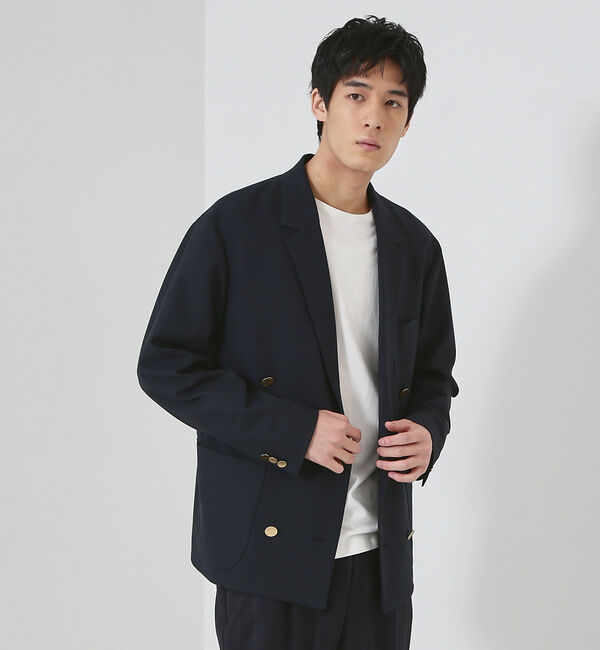 ABAHOUSE「リネンライク ストレッチ ダブルジャケット / ブレザー」|その他|