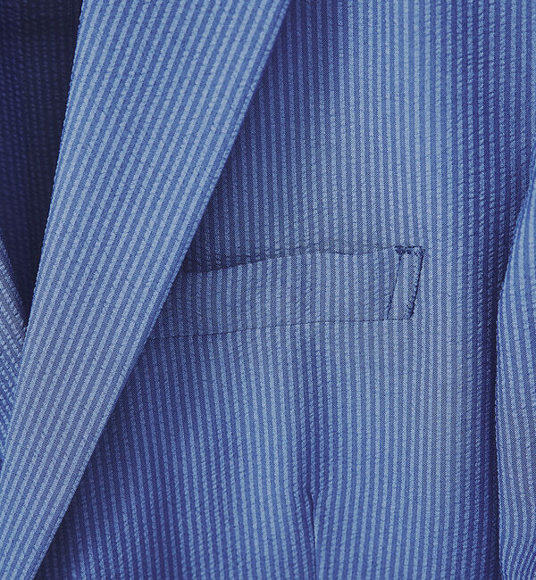 ABAHOUSE「【セットアップ対応/FLEX JACKET】クイックドライ シアサッカー ストラ」|テーラードジャケット|