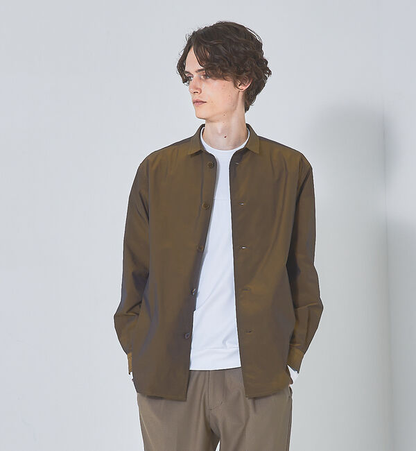 ABAHOUSE「【玉虫シャンブレー】オーバーサイズ シャツアウター」|シャツ・ブラウス|