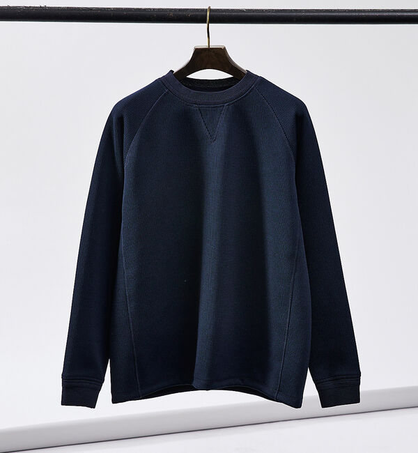 ABAHOUSE「【スウェット / ニット】クォーターゲージ ラグランスリーブ プルオーバー」|スウェット・ジャージ|