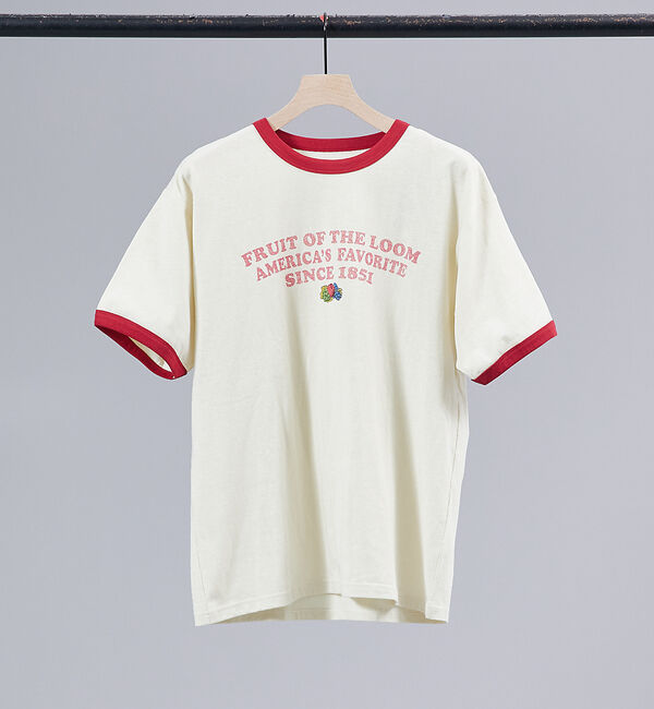 ABAHOUSE「【FRUIT OF THE LOOM】リンガー クルーネック ショートスリーブ」|Tシャツ・カットソー|