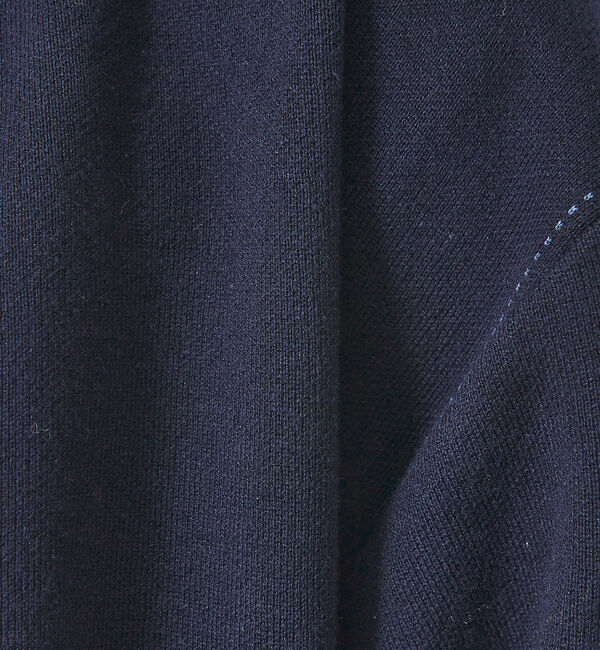 ABAHOUSE「【ニットスウェット】ハイショクステッチ ニットブルゾン/ クルーカーディガン」|ニット・セーター|