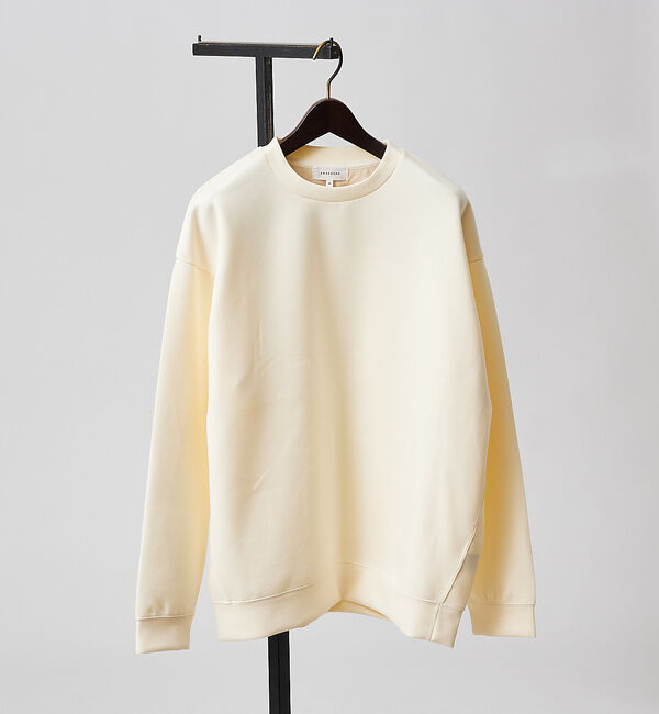 ABAHOUSE「【シャツディテール】ダンボール スウェット / オーバーサイズ」|スウェット・ジャージ|アイボリー