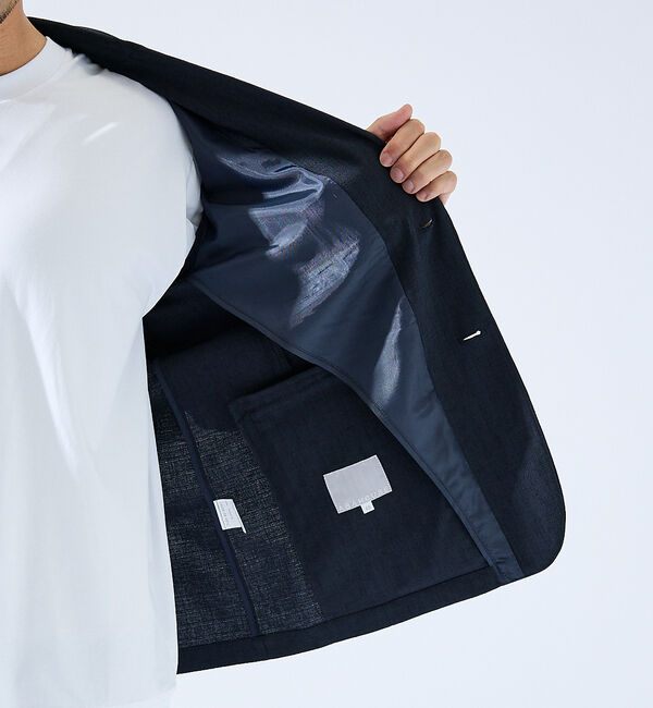 ABAHOUSE「【上下2点セット/セットアップ対応】吸水速乾 リネンライク セットアップ / ス」|スーツ|