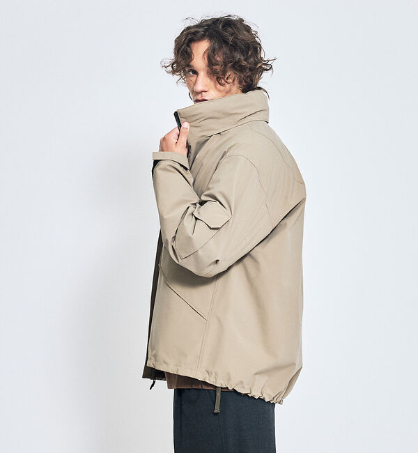 ABAHOUSE「TAIONライナー スタンドカラー　シェルジャケット / ショートブルゾン」|ブルゾン・スタジャン|