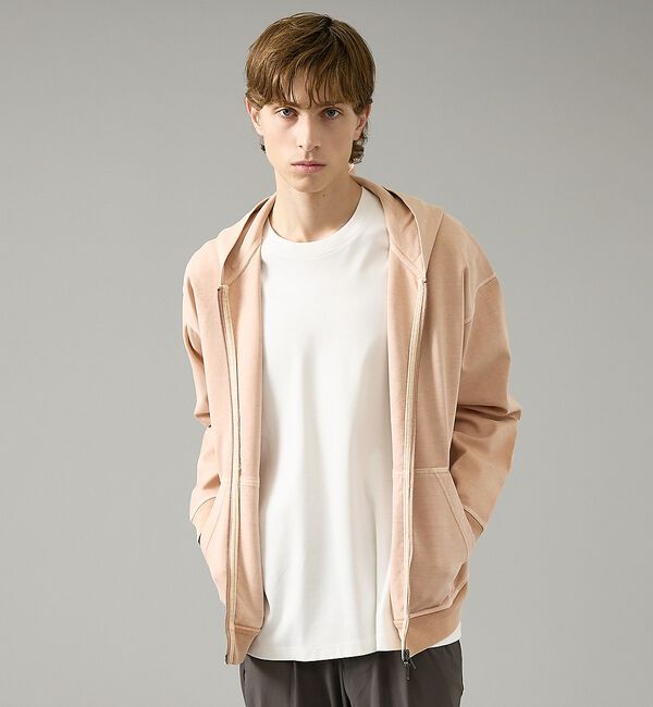 ABAHOUSE「【スウェットライク】フェード ポンチ　ダブルZIPパーカー」|パーカー|