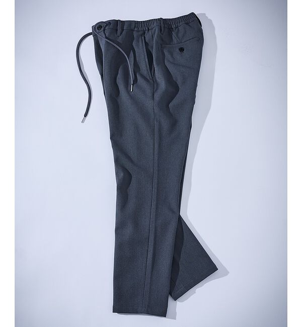 ABAHOUSE「カルゼストレッチ ノータック イージーパンツ / スリムテーパード」|その他|ブルーグレー