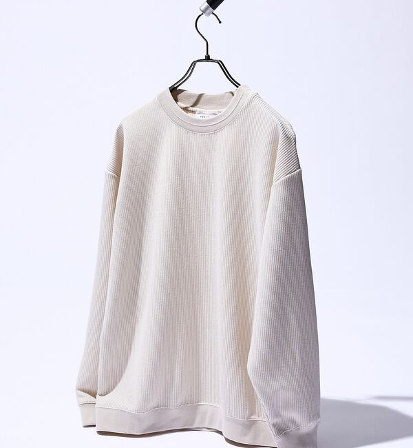 ABAHOUSE「クォーターゲージニット クルーネックスウェット / リラックスフィット【予約】」|スウェット・ジャージ|
