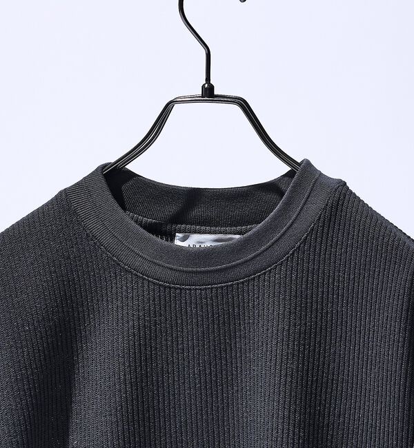 ABAHOUSE「クォーターゲージニット クルーネックスウェット / リラックスフィット【予約】」|スウェット・ジャージ|