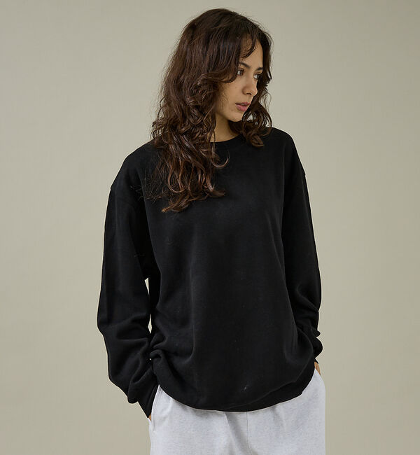 ABAHOUSE「【SEABEES / シービーズ】ニットソー クルーネック ロングスリーブティー」|Tシャツ・カットソー|