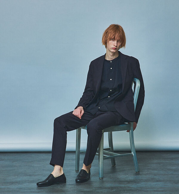 alfredoBANNISTER「【ソフトレザー】カウンターレス ゴア スリッポン」|ローファー|