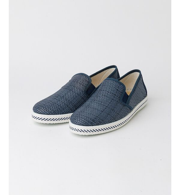 alfredoBANNISTER「【26S/S berevere別注】エラスティック サマースリッポン【予約】」|スニーカー|ネイビー