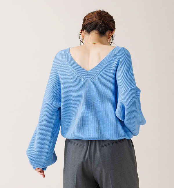 Rouge vif「畔フォルムニット」|ニット・セーター|ブルー