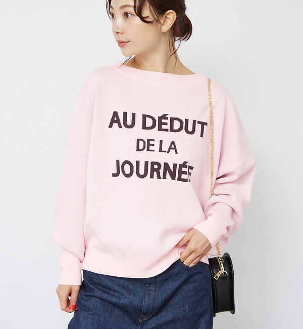 Rouge vif「【一部店舗限定】 ジャガードロゴニット」|ニット・セーター|