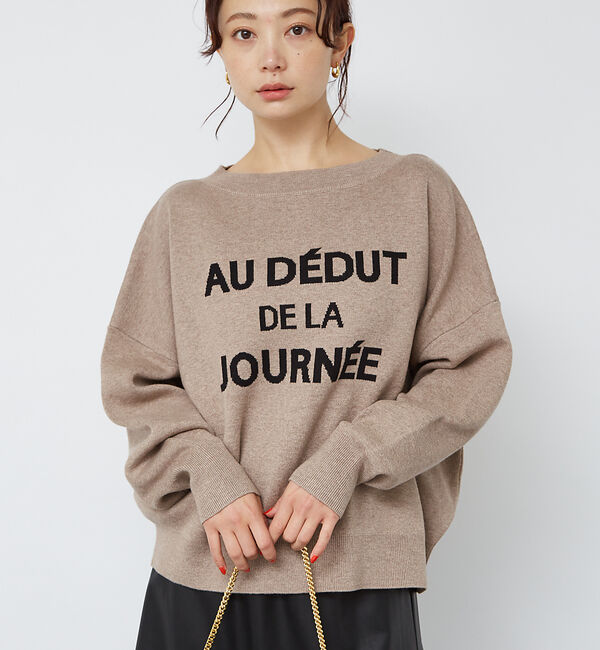 Rouge vif「【一部店舗限定】 ジャガードロゴニット」|ニット・セーター|