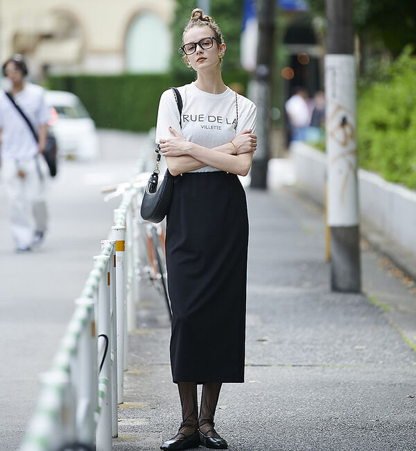 Rouge vif「ビットシアーロゴTシャツ」|Tシャツ・カットソー|