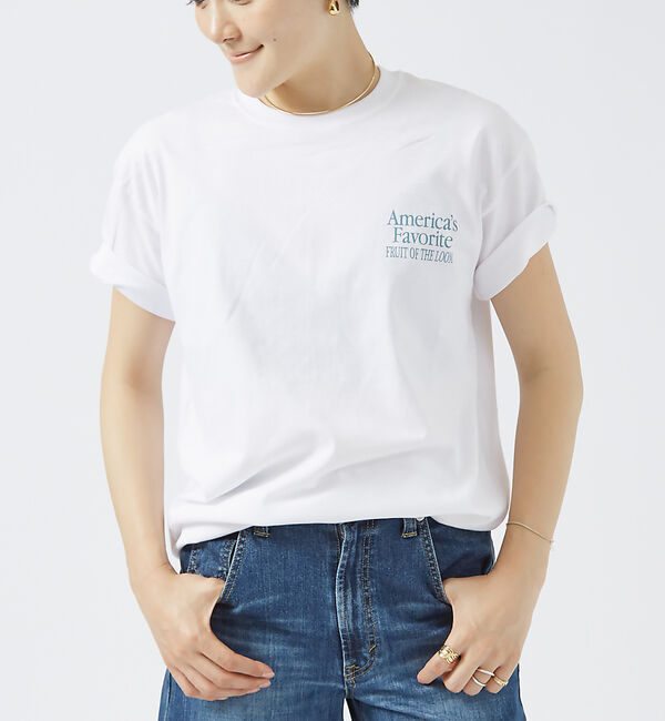 Rouge vif「【FRUIT OF THE LOOM】プリントTシャツ / ワンポイント刺繍 /」|Tシャツ・カットソー|