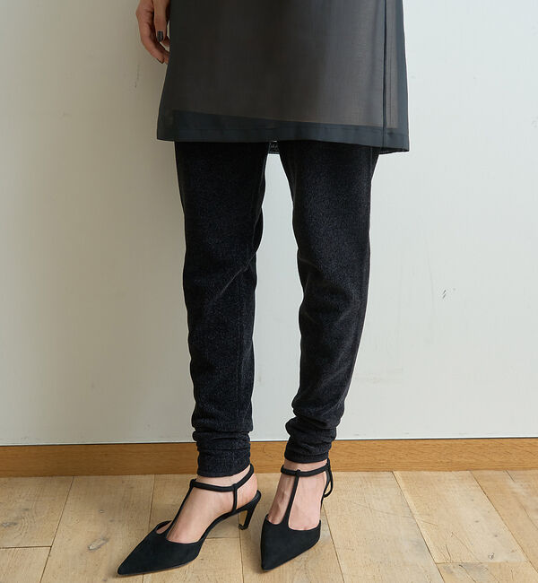 Rouge vif「モールニットレギンス」|その他|ブラック