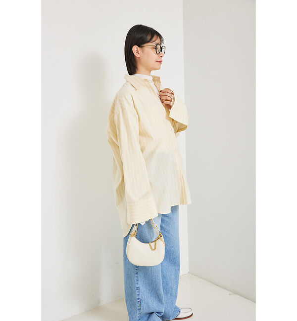 Rouge vif「ストライプオーバーシャツ」|シャツ・ブラウス|