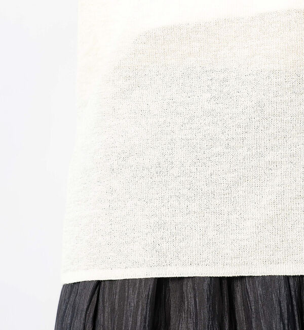 Rouge vif「【MICA&DEAL/マイカアンドディール】sheer knit polo sh」|シャツ・ブラウス|