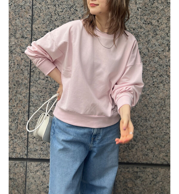 Rouge vif「【MICA&DEAL /マイカアンドディール】ルーズスリーブスウェット」|スウェット・ジャージ|