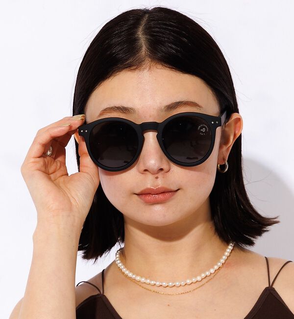 Rouge vif「【IZIPIZI】サングラス / UVカット / 大きめ / ビッグフレーム /」|メガネ|ブラック