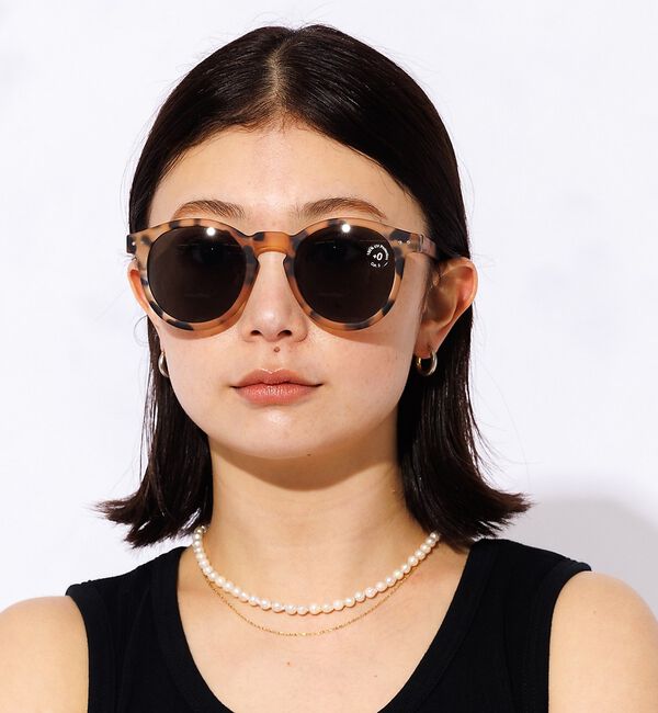 Rouge vif「【IZIPIZI】サングラス / UVカット / 大きめ / ビッグフレーム /」|メガネ|ベージュ系その他1