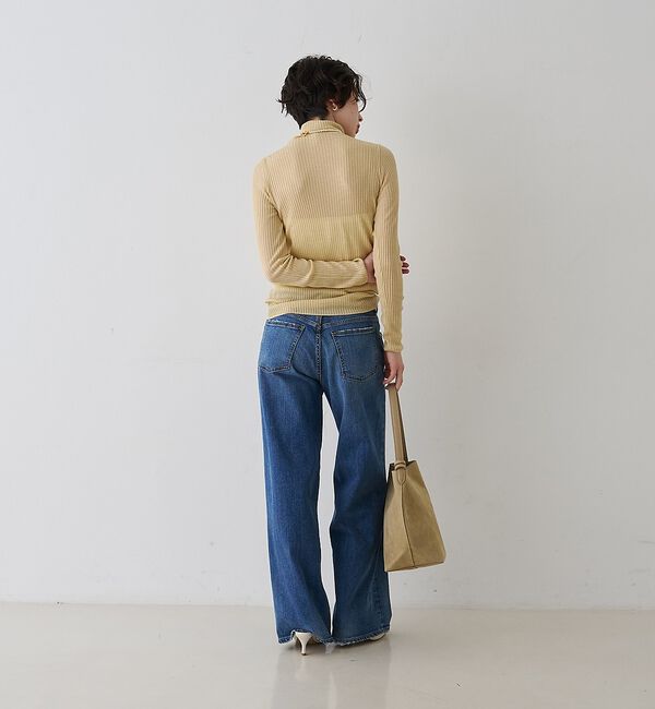 Rouge vif「防縮Wシアータートルリブニット」|ニット・セーター|