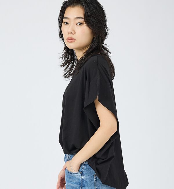 Rouge vif「【JOHNBULL/ジョンブル】フレンチスリーブT/JL262C05/シンプル【」|Tシャツ・カットソー|