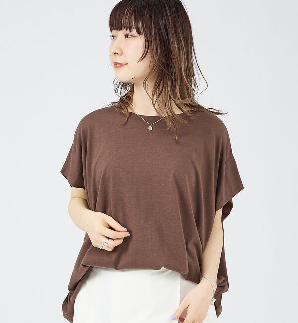 Rouge vif「【JOHNBULL/ジョンブル】フレンチスリーブT/JL262C05/シンプル【」|Tシャツ・カットソー|