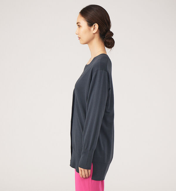 qualite「《アンサンブル対応》ウールハイゲージニットカーデ」|カーディガン|