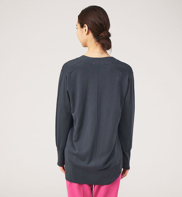 qualite「《アンサンブル対応》ウールハイゲージニットカーデ」|カーディガン|