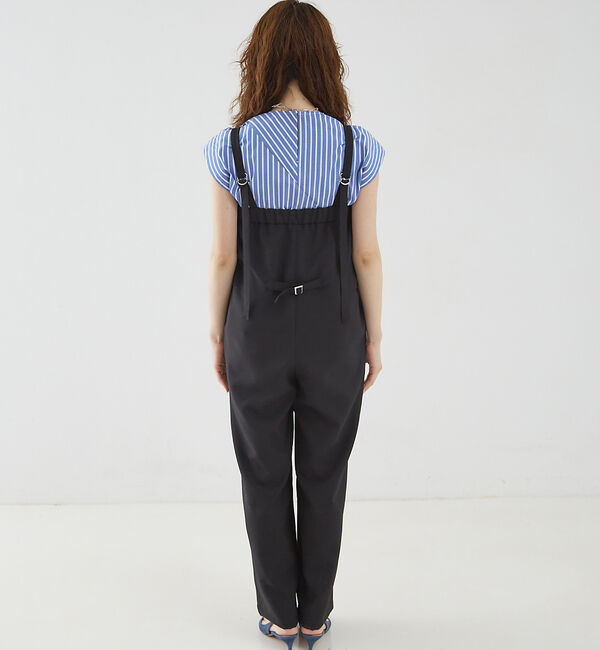 qualite「2WAYストレッチサロペット」|オールインワン|