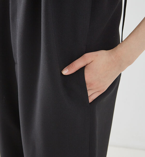 qualite「2WAYストレッチサロペット」|オールインワン|