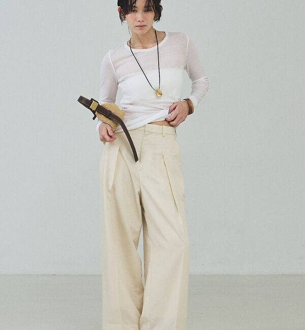 qualite「シアーテレコロングスリーブT【予約】」|Tシャツ・カットソー|