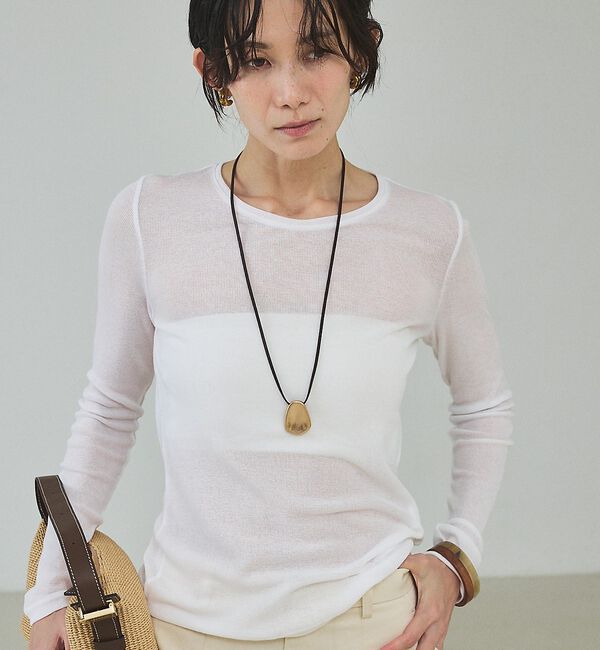 qualite「シアーテレコロングスリーブT【予約】」|Tシャツ・カットソー|